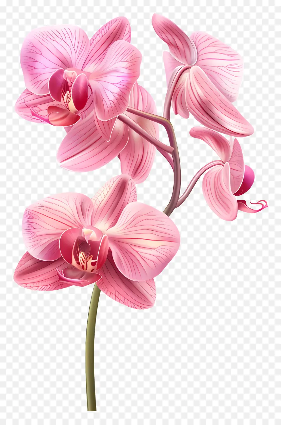 Flor De Orquídea Rosa，Orquídea PNG