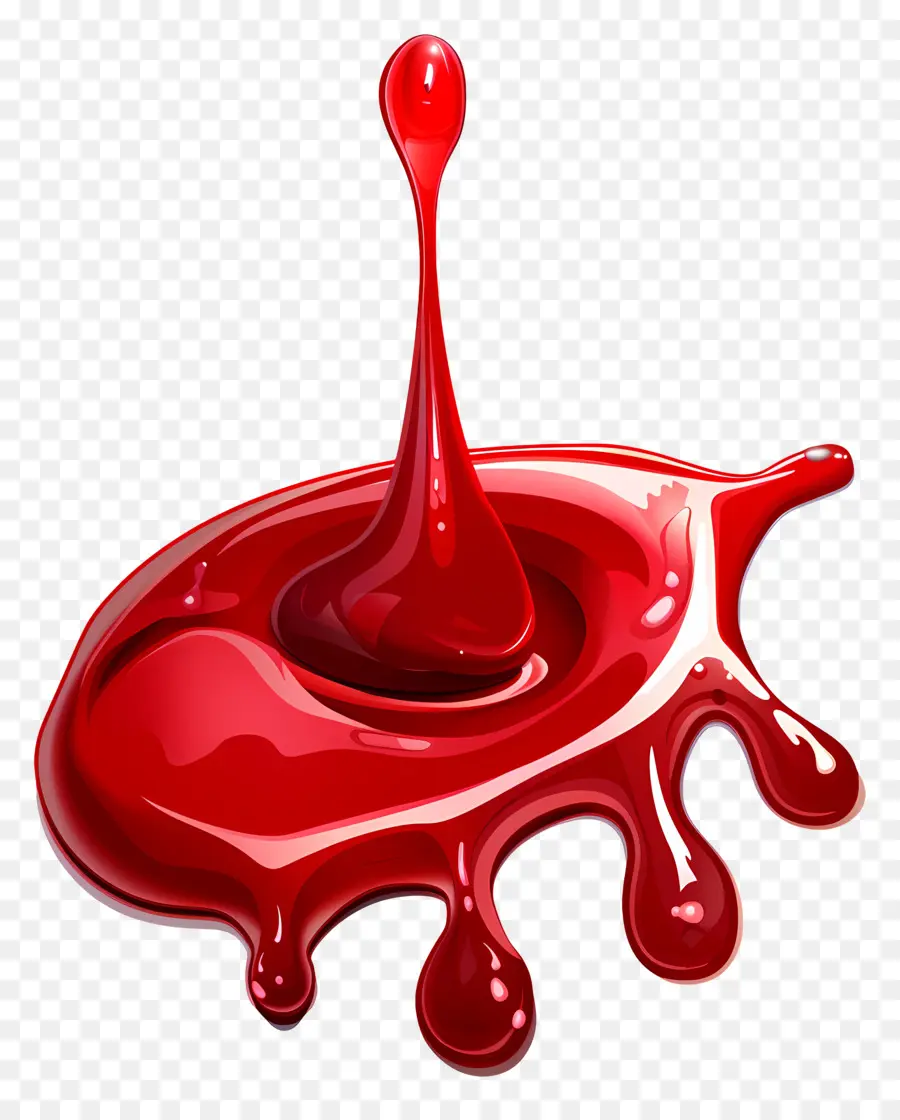 Gotejamento De Sangue，Tinta Vermelha PNG