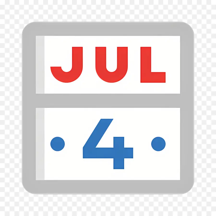 Calendário，4 De Julho PNG