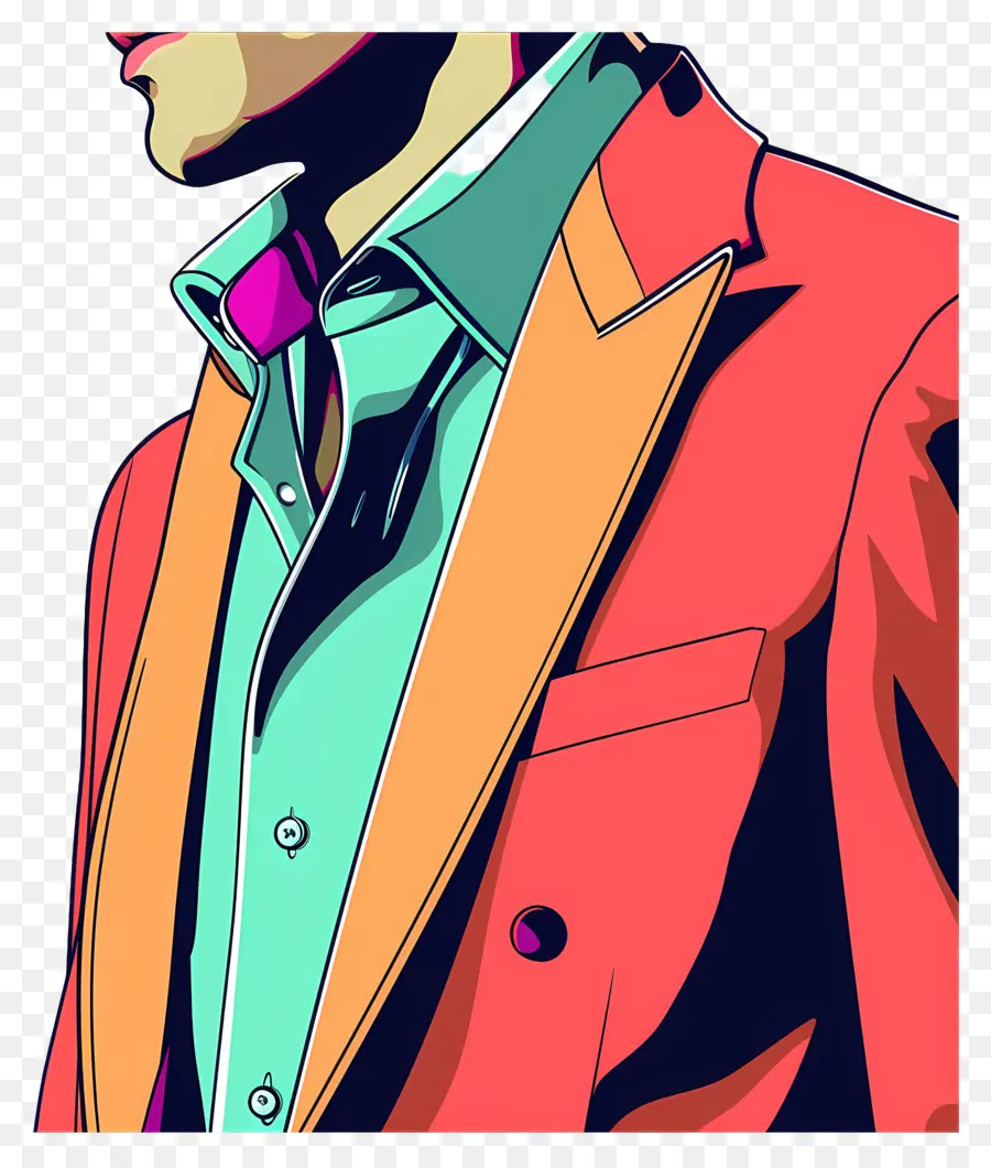 Blazer，Terno Colorido PNG