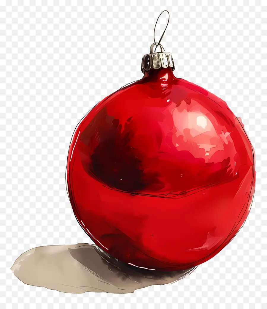 Natal, Bauble，Ornamento De Natal Vermelho PNG