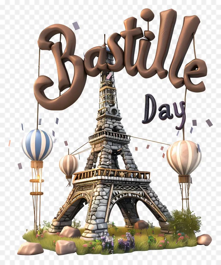 Dia Da Bastilha，Torre Eiffel PNG