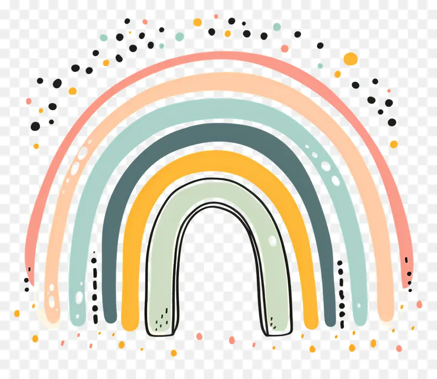 Arco íris，Arco íris Colorido PNG