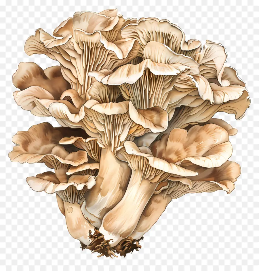 Cogumelo Maitake，Cogumelos PNG