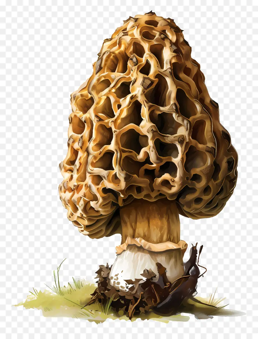 Cogumelo Morel，Cogumelos PNG