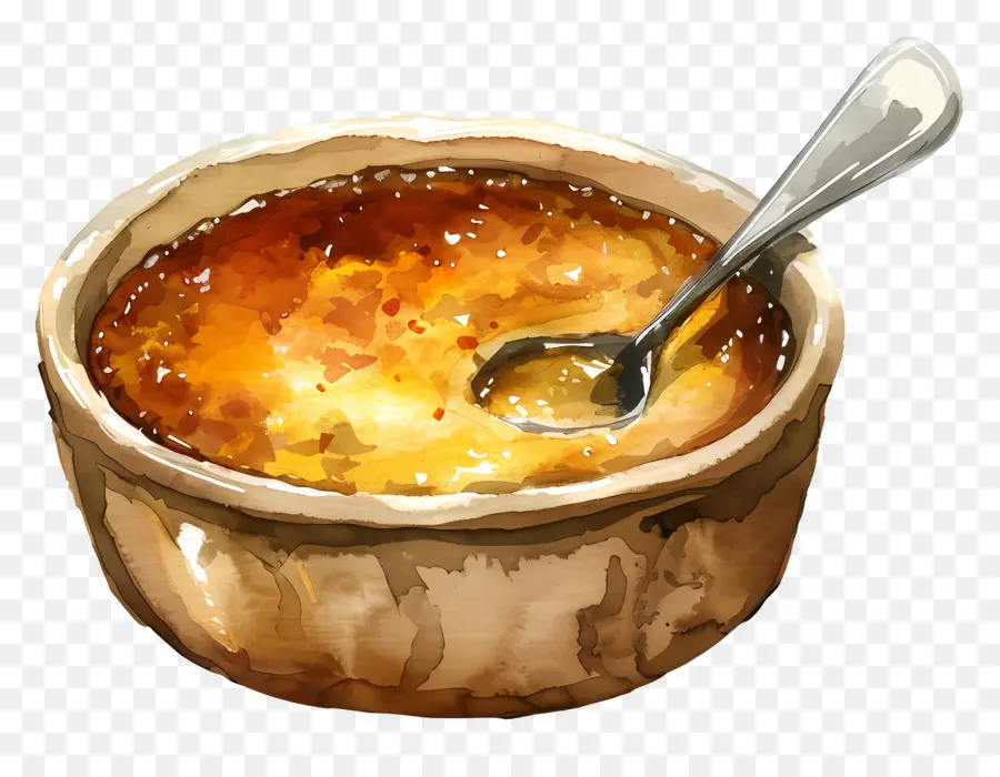 Crème Brûlée，Sopa PNG