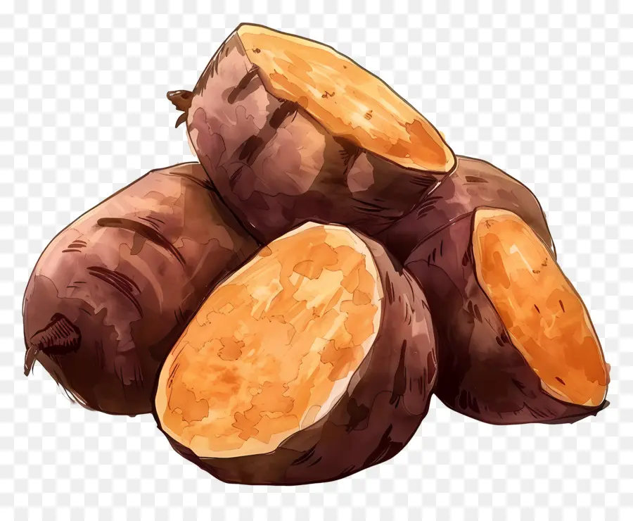 Inhame，Batata Doce PNG