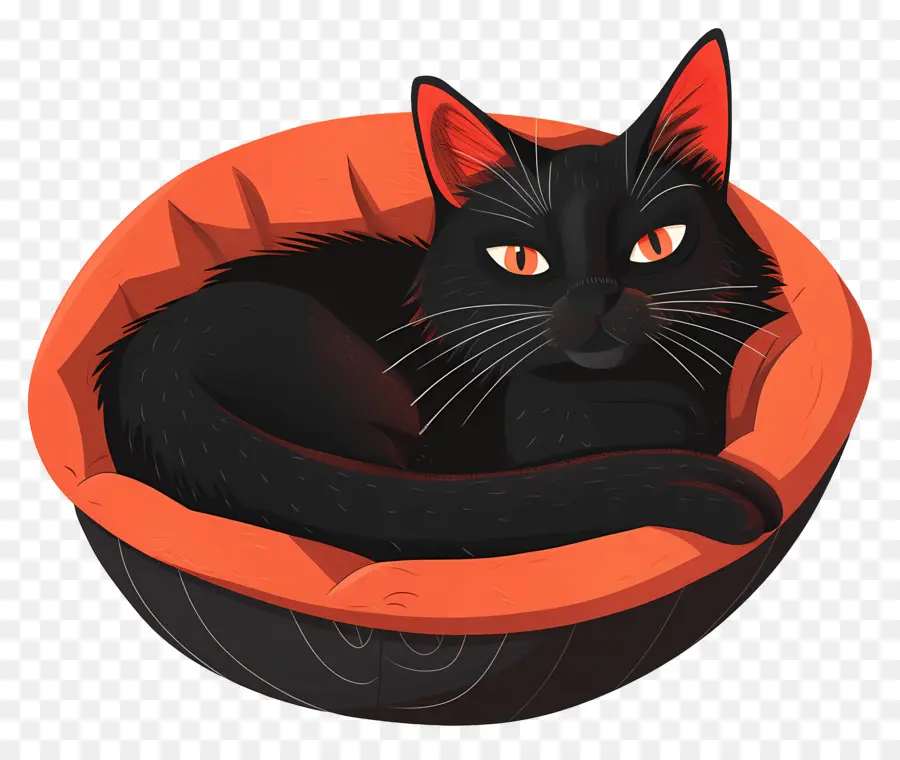 Cama De Gato，Gato Preto PNG