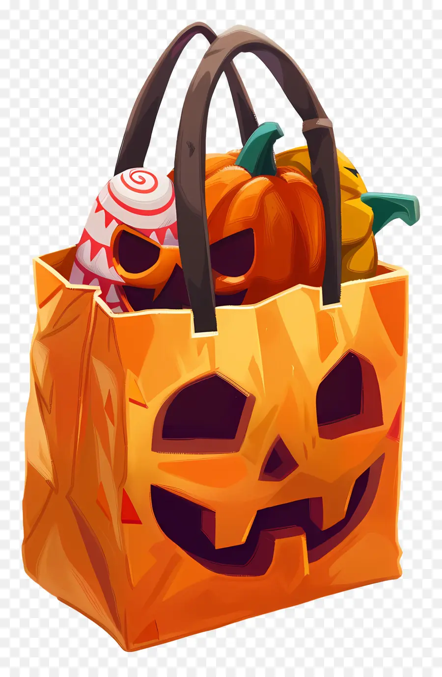 Saco De Guloseimas，Bolsa De Halloween PNG