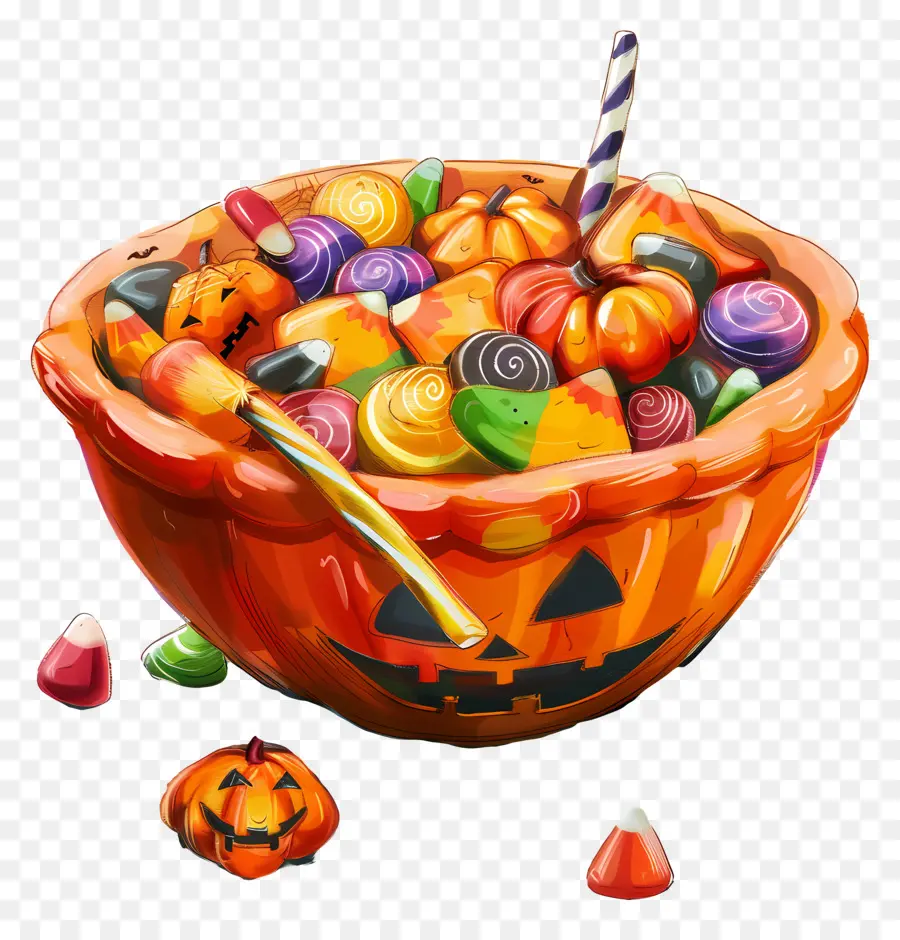 Tigela De Doces，Doces De Halloween PNG