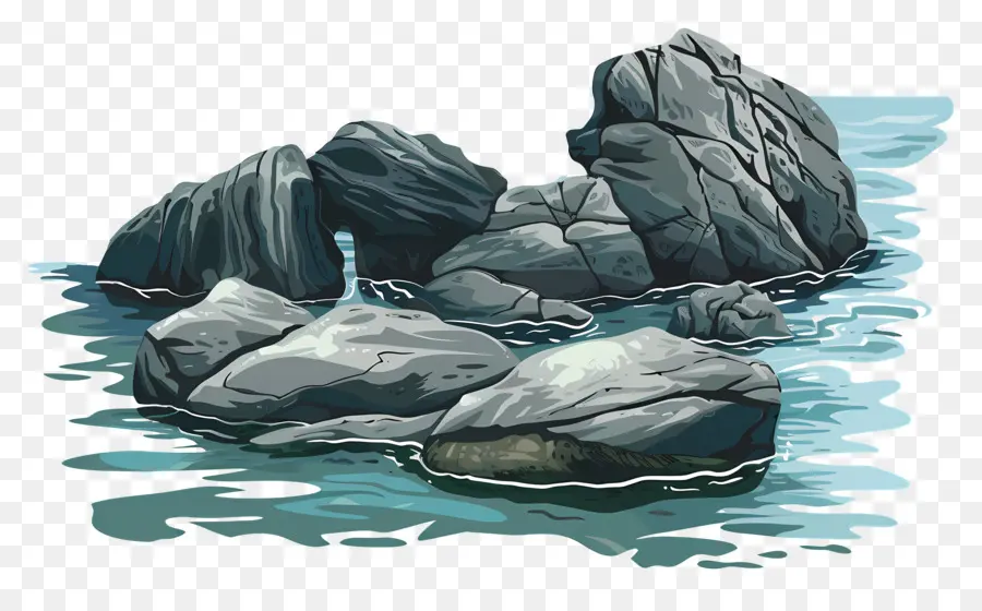 Rochas Do Mar，Rochas De Granito PNG