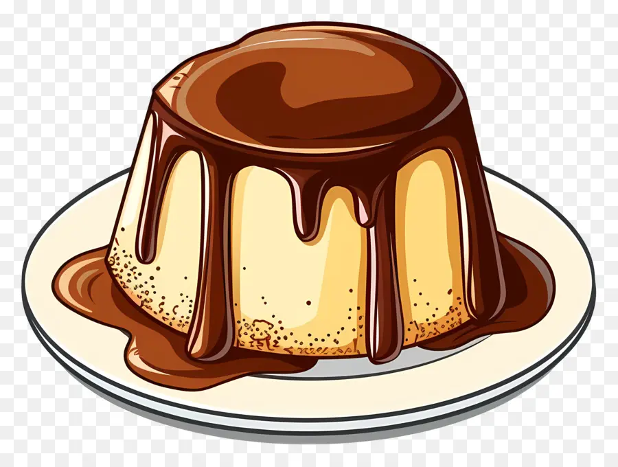 Bolo De Baunilha Lava，Sobremesa De Chocolate PNG