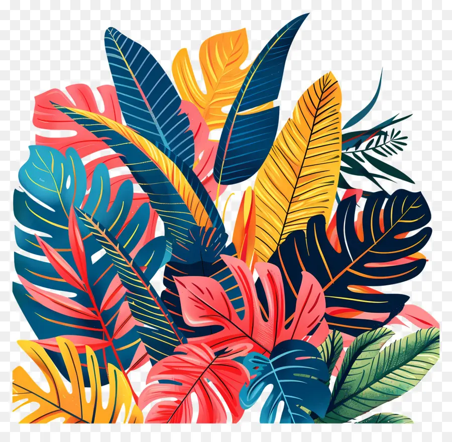 Folhas Tropicais Exóticas，Tropical Folhas PNG