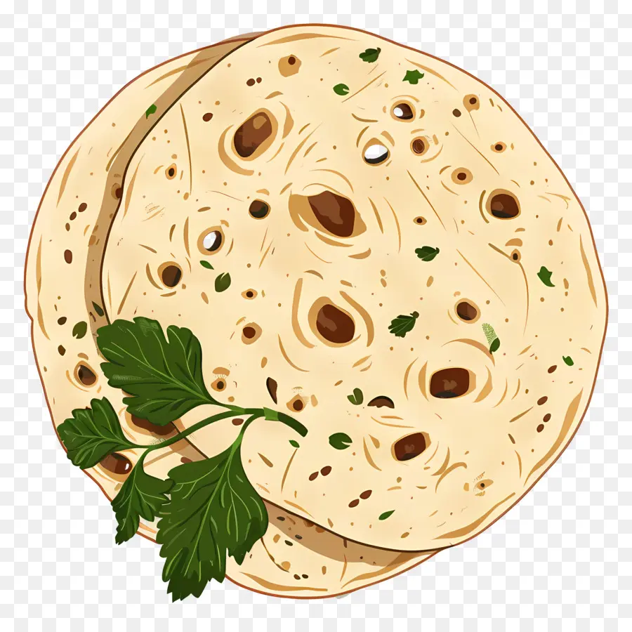 Chapati，Pão Achatado PNG