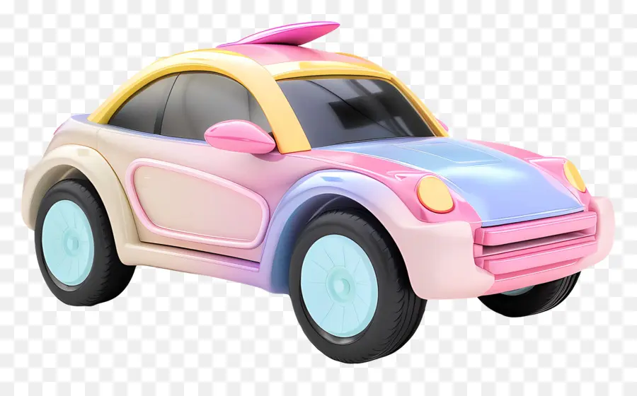 Desenho Animado，Carro Colorido PNG