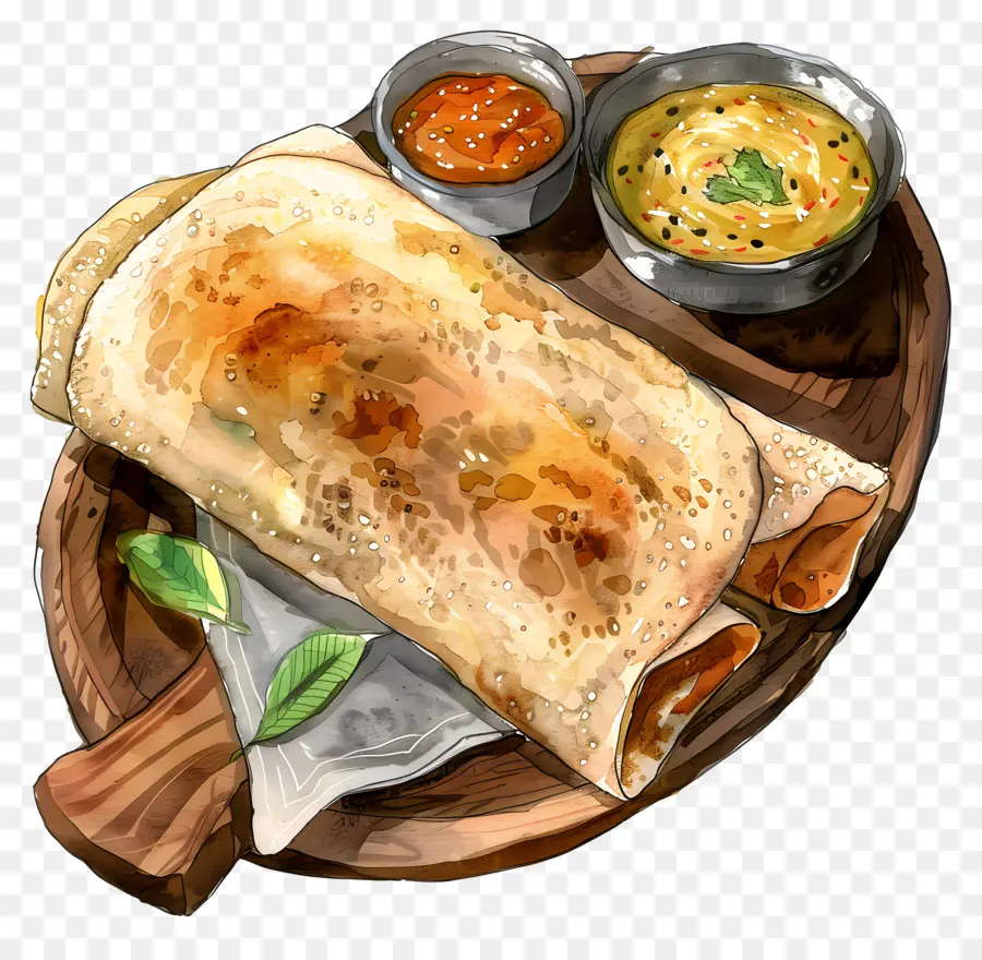 Dosa，Cozinha Indiana PNG