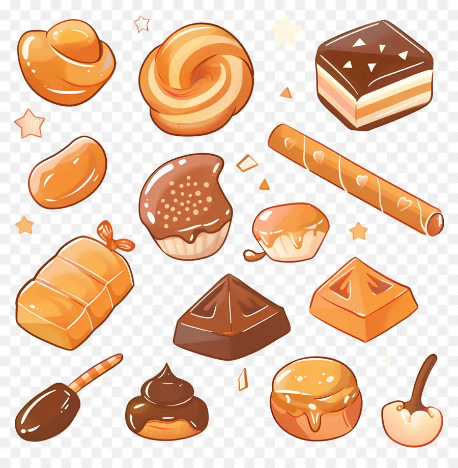 Caramelo，Doces PNG