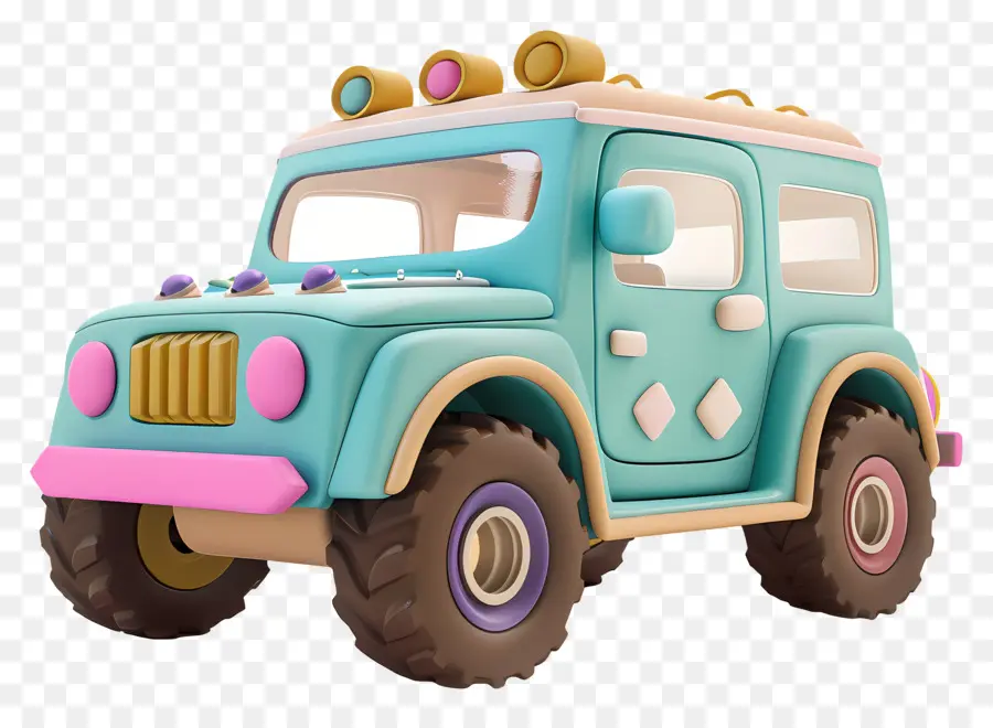 Desenho Animado，Carro Fofo PNG