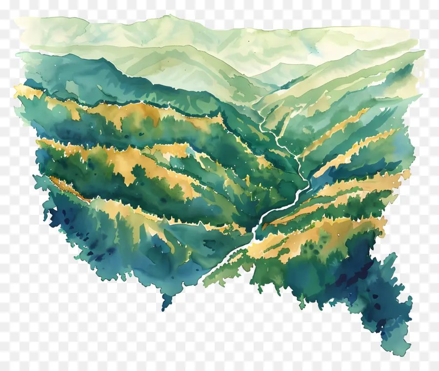 West Virginia Dia，Pintura De Paisagem PNG
