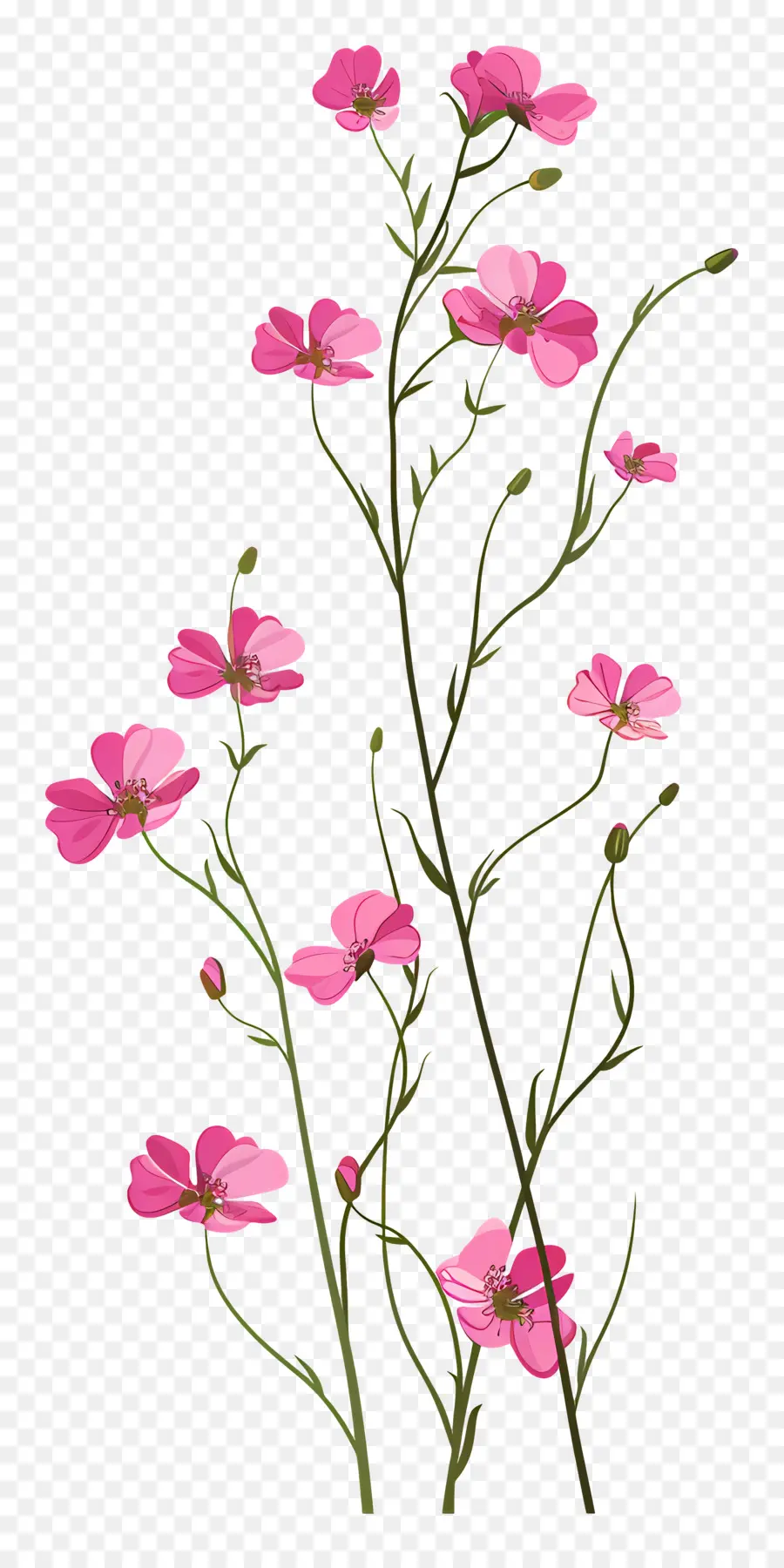 Flores Cor De Rosa，Arranjo De Flores PNG