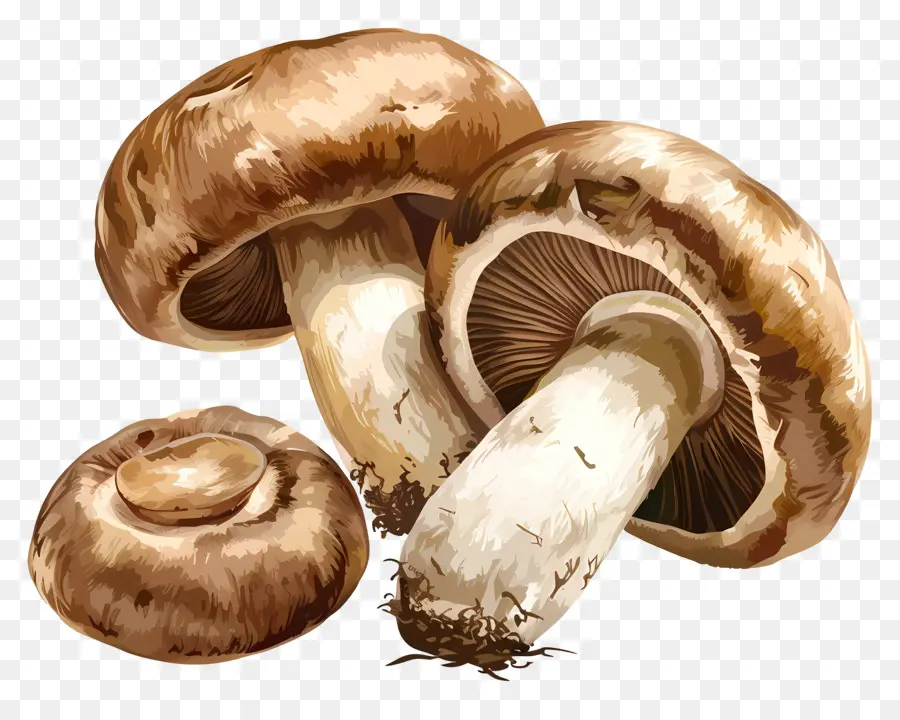 Cogumelo Cremini，Cogumelos PNG