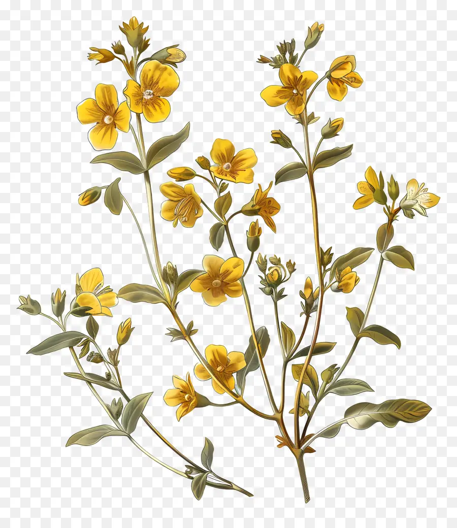 Flores Amarelas，Flor Amarela PNG