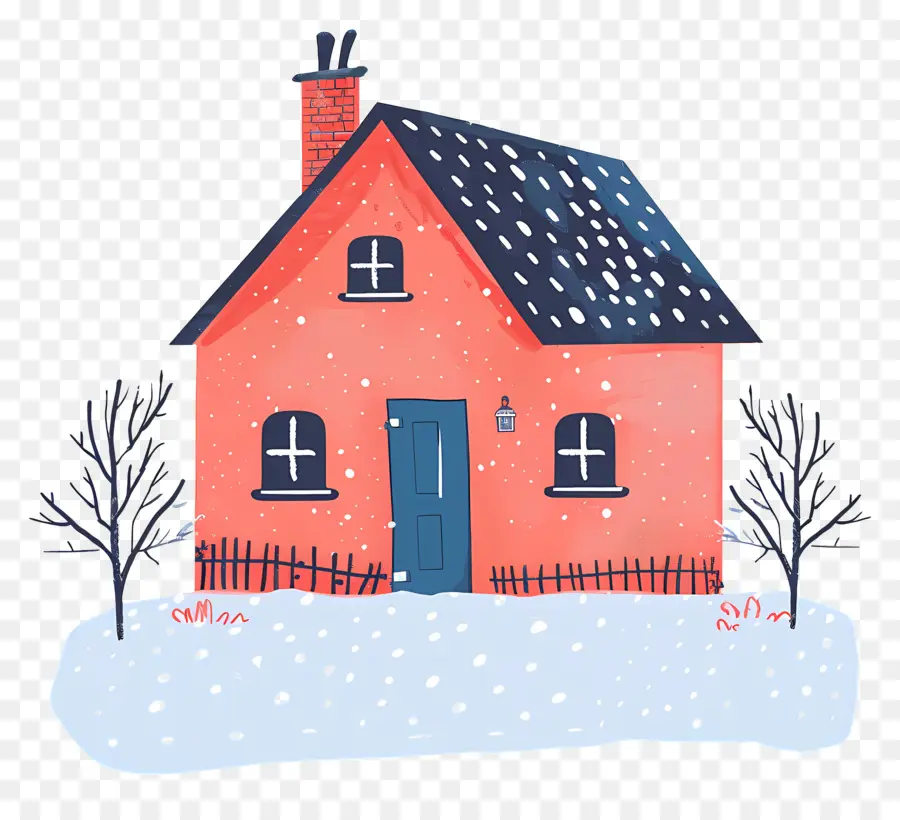 Casa De Inverno，Ilustração Da Casa De Inverno PNG