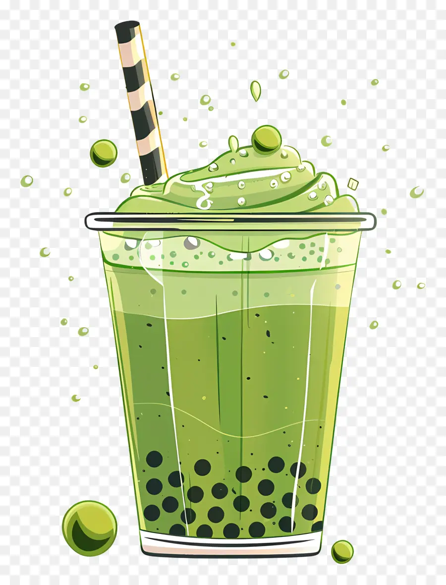 Chá De Bolha Matcha，Chá De Bolhas PNG