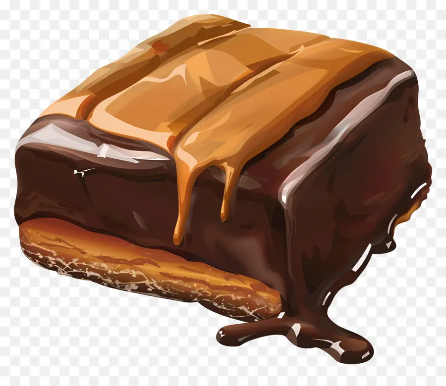 Caramelo De Chocolate，Brownie De Caramelo PNG