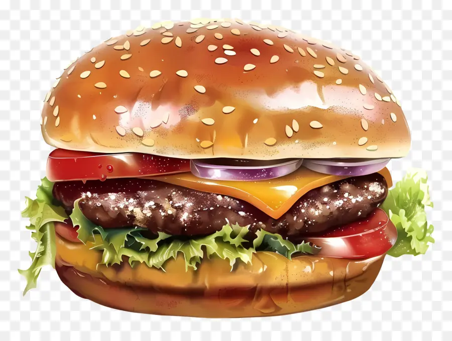 Hamburger，Alimentos PNG