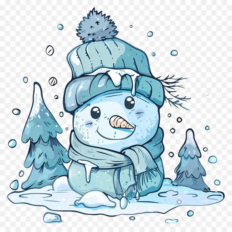 Frost Winter，Boneco De Neve PNG