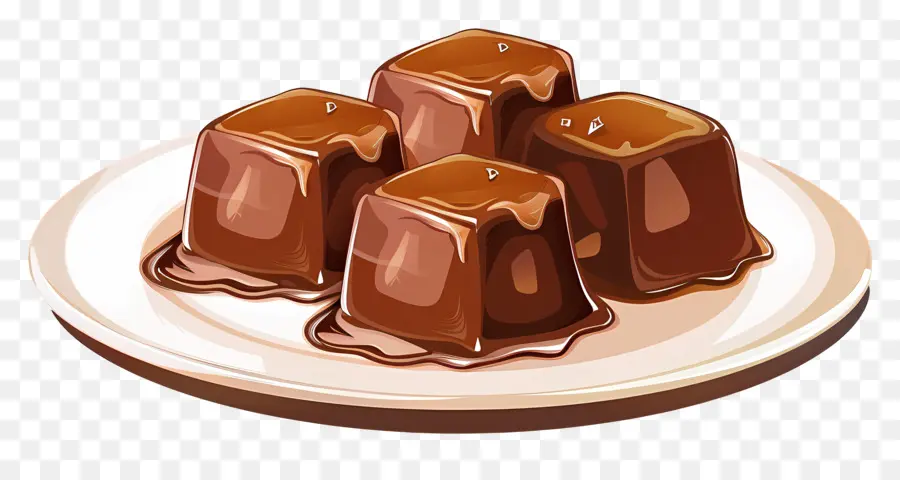 Caramelo De Chocolate，Fudge De Chocolate PNG