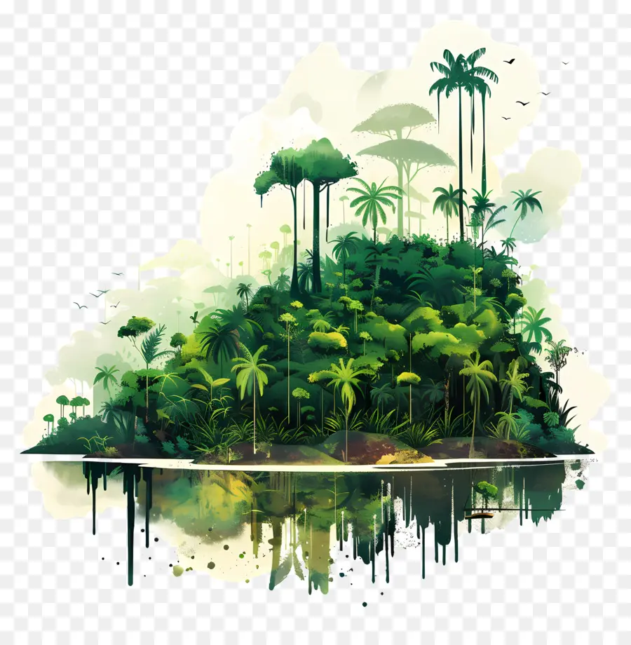 Floresta Amazônica，Ilha Tropical PNG