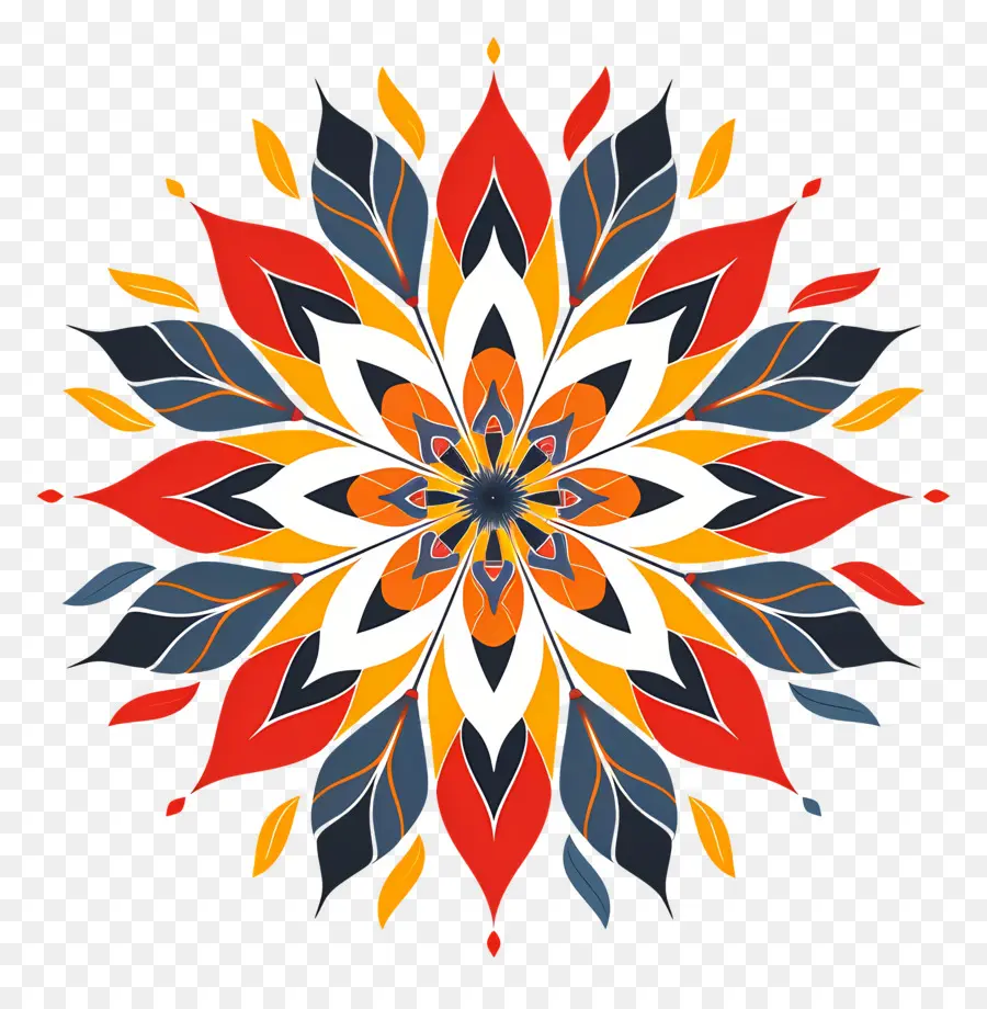 Mandala Simples，Mandala Colorida PNG