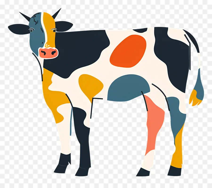 Cow，Preto E Branco Padrão PNG