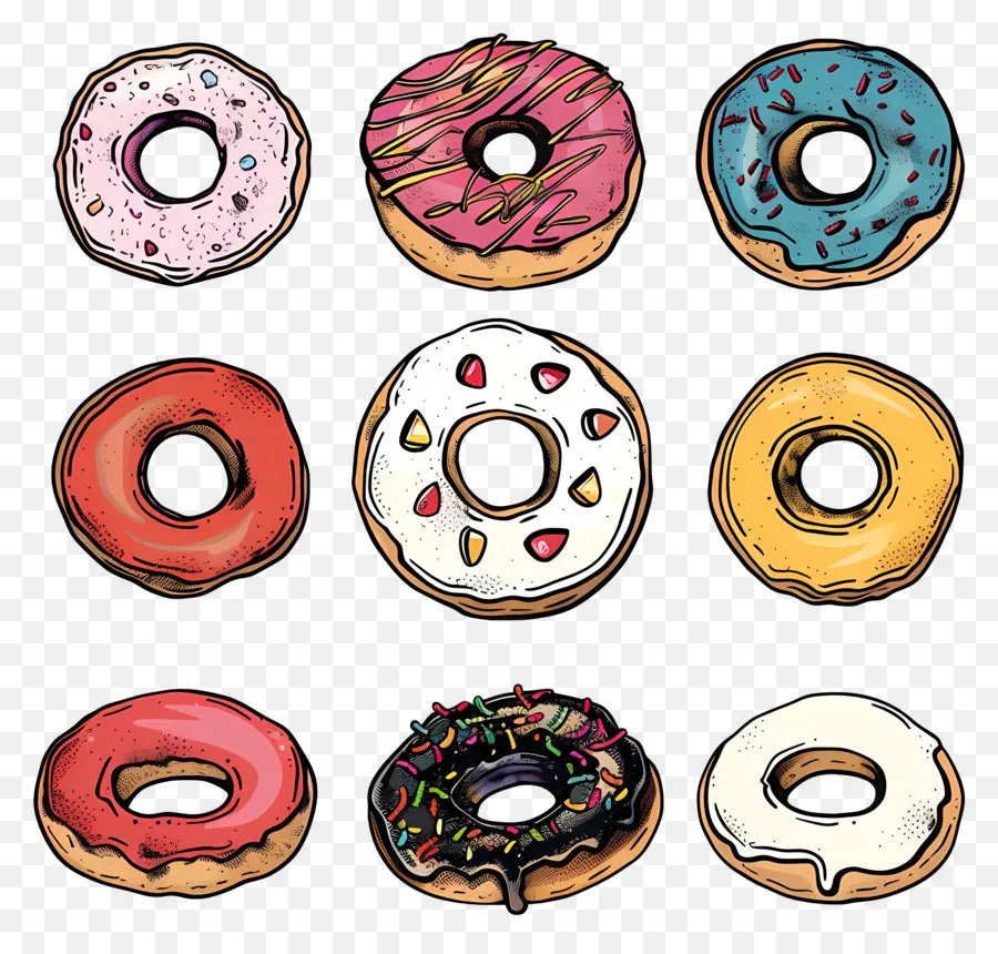 Donuts，Donut PNG