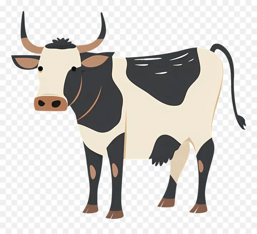 Cow，Preto E Branco PNG