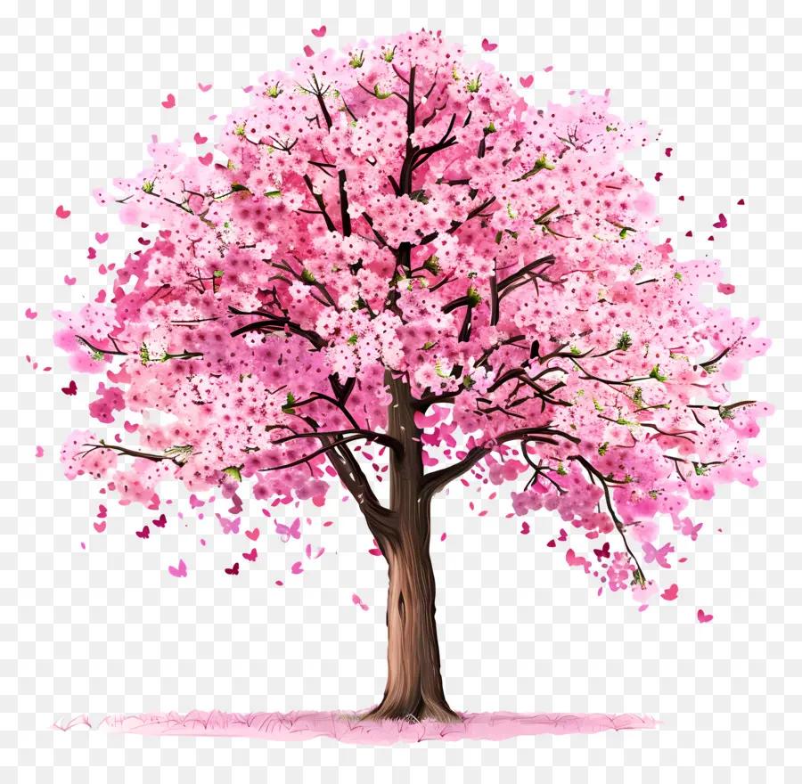 Flor De Cereja árvore，árvore Da Primavera PNG