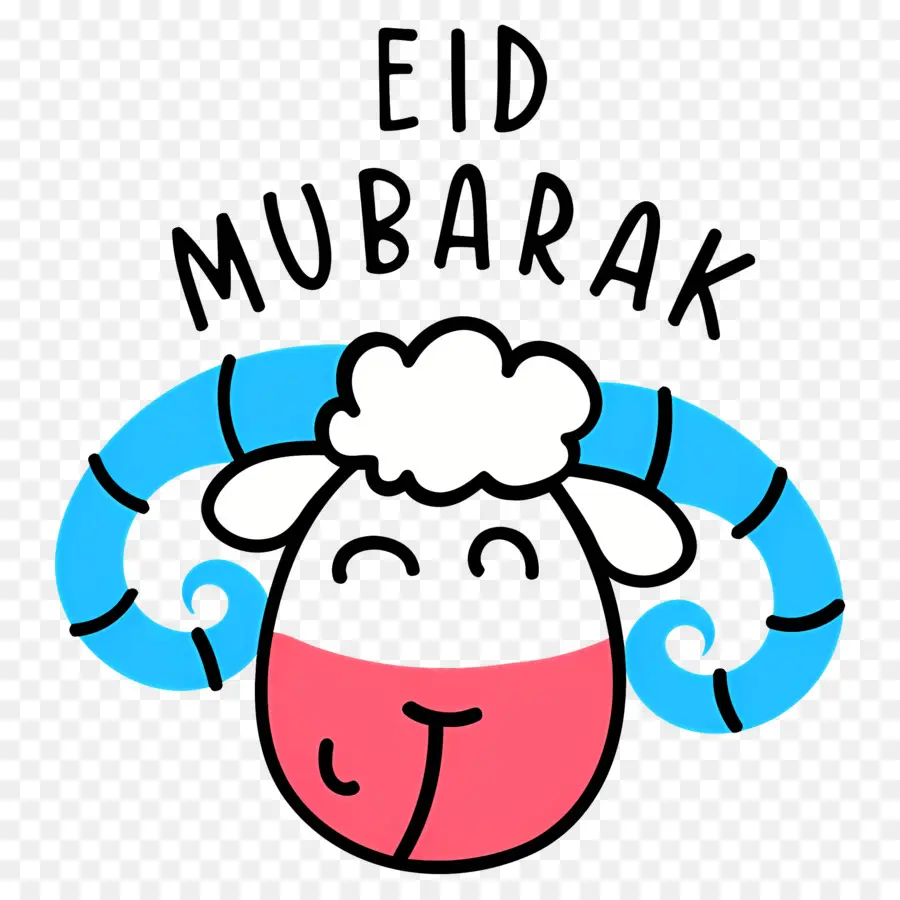 Eid Mubarak，Cartoon Ram PNG