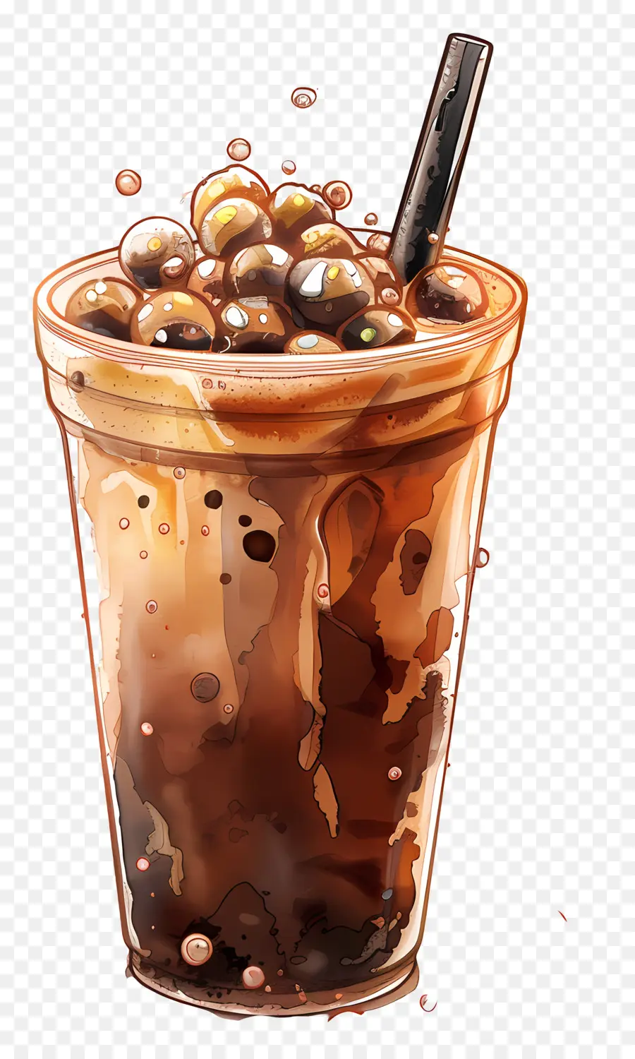 Chá De Bolha De Café，Chá De Bolhas PNG