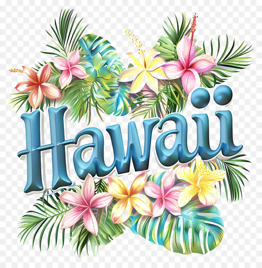 Havaí，Flores Tropicais PNG