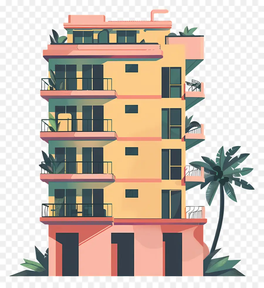 Prédio，Edifício Colorido PNG