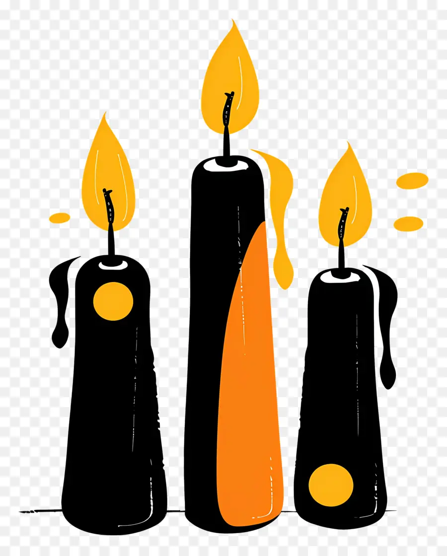 Halloween Velas，Dia Das Bruxas PNG