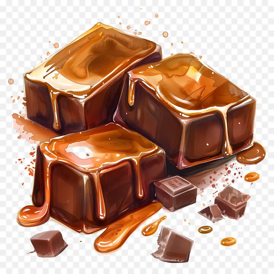 Caramelo Salgado，Cubos De Caramelo PNG