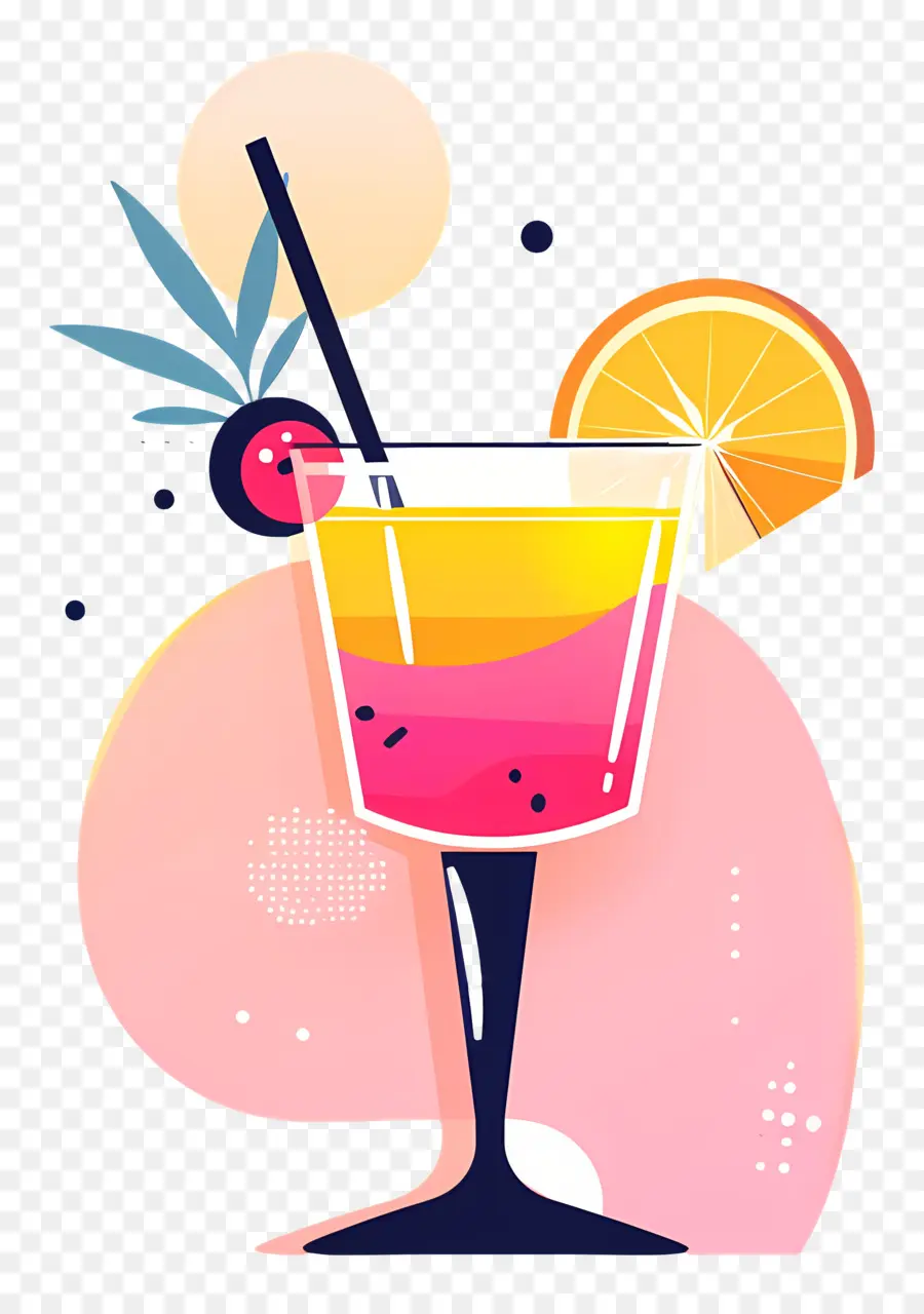 Cocktail，Fatia De Laranja PNG