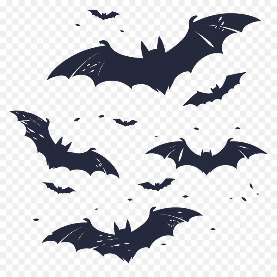 Halloween Morcegos，Morcegos PNG