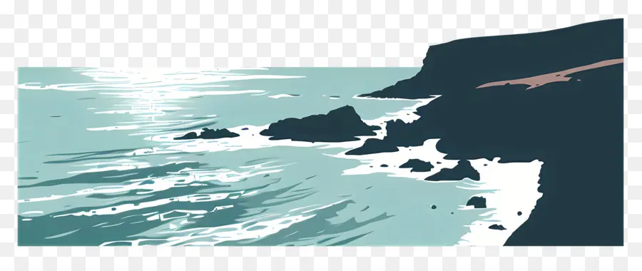 Paisagem Oceânica，Cliff PNG