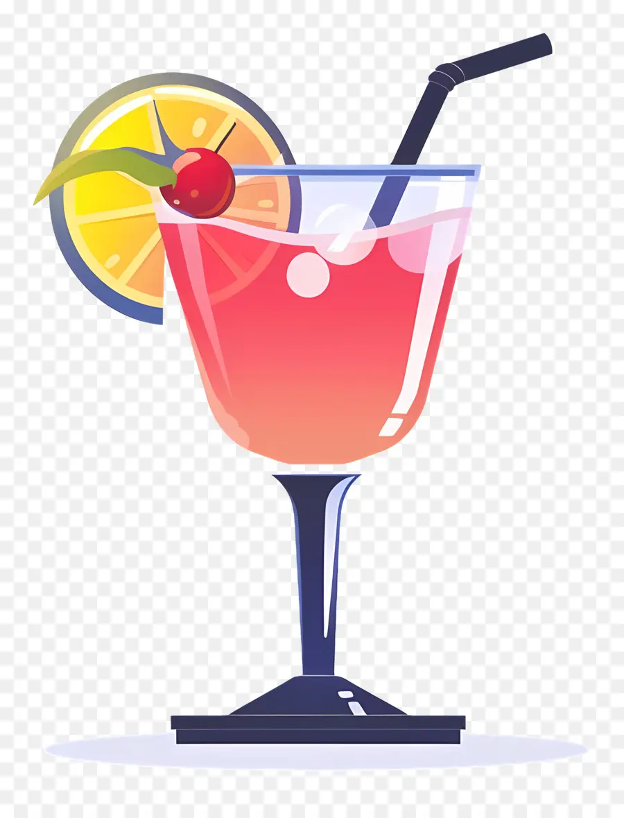 Cocktail，Bebida Rosa Vermelho PNG
