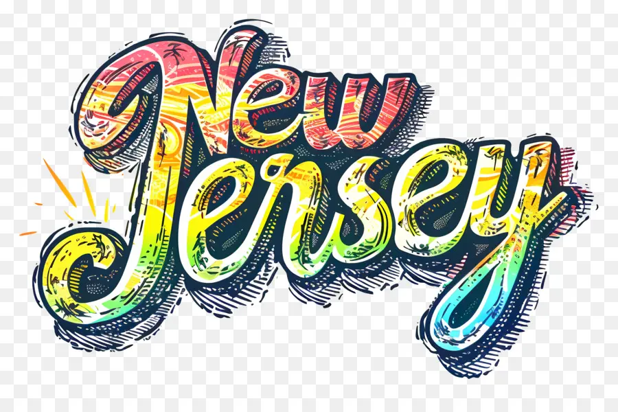 Nova Jersey，Lettering PNG