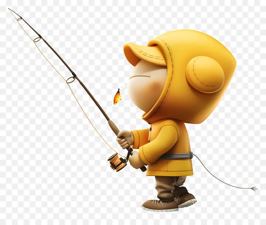 Vá Para O Dia Da Pesca，Personagem De Desenho Animado PNG